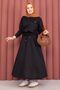 Pocket Detailed Crop & Skirt Two-Piece Set Black - 3