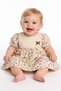 Baby Girl Muslin Dress – Leopard Patterned, Lace Collar Detail, 100% Cotton Summer Dress