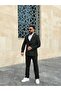 بدلة مخططة مزدوجة الصدر - 2