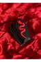 Handmade Red Snake Figured Coffin Box Black Coffin Box Concrete Jewelry Box Polished 12 cm - 5