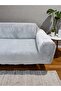 Extra Soft Welsoft Fleece Elastic 3-Seater Sofa Cover Non-Slip,Stretchy,Washable sofa cover - 4