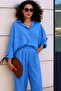 Relaxed Fit Buttoned Shalwar Trousers Double Suit Set, Sporty, Casual