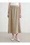 Esvab • Modern & Distinctive Flared Muslin Skirt with Waist Drawstring - 2