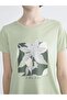 Crew Neck Printed Women's T-Shirt (S6) - 3