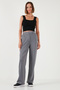 Regular Fit High Waist Wide Leg Trousers 5861279