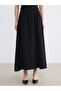 Elastic Waist Flared Muslin Skirt - 2