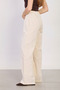 Women's Belted Loose-Fit Trousers - Natural - 5