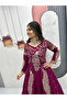 Rani Pink Pure Vichitra Top Lehenga - HRT7012 - Rani Pink - 5