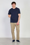 Men's Crew Neck Regular Fit T-Shirt - Indigo - 4