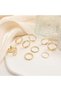 Trendy Gold Color Women’s Ring Set 9pcs Snake & Chain Style Fashion Rings - 2