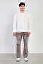 Men's long sleeve regular fit shirt - white - 3