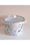 Emaye Evi̇m 30 cm 12 Liter Flower Large Size Enameled Pot for Canned Jam and Ashura Sauce - 2
