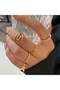 Elegant Gold Color Fashion Ring Set for Women (5 Pcs)