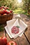Apple Shine Stone Patterned Cream Linen Napkins, Pack of 6 – 34X34 cm - 3