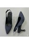 (Özmaçan) Women's Closed Toe Evening Dress Shoes with Drop Stone Detail and Heels Laci̇