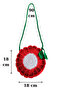 Handmade Knitted Floral Patterned Girl's Shoulder Bag - 6