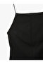 Slim Fit Slit Detailed Thin Strap Halter Neck Midi Pencil Dress - 5