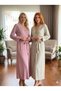 New Season Ecru Lace Detailed Belted Summer Special Design Melissa Dressing Gown - 6