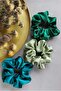 Women's 3-Piece Satin Hair Rubber Band Set