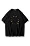 Unisex crown stars t-shirt black