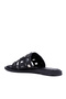 Vega Genuine Leather Women's Slipper Metal Detailed Casual Comfortable Design - 5