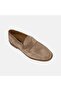 Men's Mink Metal Detailed Suede Loafer - 7