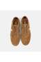 Women's Camel Lace-Up Suede Sneaker with Metallic Stripe Detail - 6