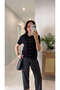 Ketan Black Short Sleeve Cardigan - 2