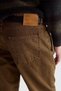 Men's 100% Cotton Pocket Trousers Brown 41Buue0217J9 - 6