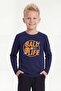 Round Neck Printed Detailed Boys' Long Sleeve Sweatshirt - 3