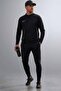 طقم بدلة رياضية للتدريب اليومي Dri-FIT باللون الأسود للرجال - مقاس نحيف