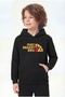 Hooded Print Detailed Boys' Sweatshirt with Kangaroo Pocket - 2