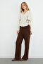 Beli Lace-Up Pocketed Muslin Fabric Trousers - 3