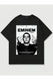 Eminem Printed Unisex Oversize Cut 100% Cotton Crew Neck Rap T-Shirt