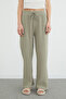 Beli Lace-Up Pocketed Muslin Fabric Trousers - 6