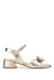 Tanca Kids Children's Faux Leather Gold Shoes