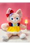 Dressed Fox Plush Toy 45cm Furry Soft Fabric Sleeping Companion Plush Doll in Costume - 4