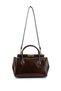 Women's Faux Leather Brown Handbag - 4