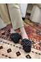 Women's Closed-Front Straw Slippers with Bead Embroidery, Dowry, Daily, Guest House Slippers - 3