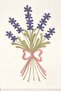 Lavender Embroidered Buldan Fabric Runner 50X130 cm - 4