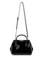 Women's Faux Leather Black Patent Leather Handbag - 7