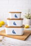 3-Pack White Storage Container - 5