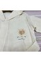 Children's Bathrobe - Unisex Beige Color - 2-Layer Natural Muslin Fabric - 3
