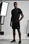 Men's Black Zipper Pocket Training and Running Shorts Dri-Fit Fabric
