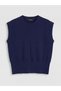 Ozmarka New Season Navy Blue Crew Neck Women's Knitwear Sweater - 5