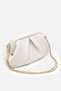 Women's Cream Chain Strap Soft Textured Daily Stylish Clutch Hand, Arm and Shoulder Bag