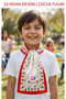 23 April Children's Day Themed Children's Scarf 30X85 cm - 2