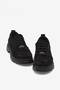 Women's Black Suede Comfortable Fit Thermo Sole Lace-Up Casual Shoes