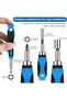Screwdriver Bits Multi-Bit Screwdriver Set with Magnetic Holder - 6