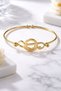 316L Stainless Steel Unisex Bracelet Set with Left Hand Key Figure – Gold & Silver Color 2-Piece Minimalist Set - 5